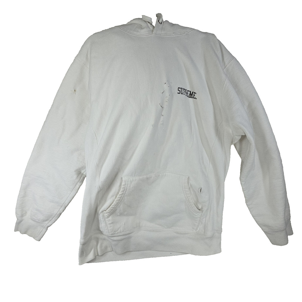 Supreme Ruff Ryders Hoodie White XL Mens Hooded Rap Hip Hop Y2k 2000s Designer